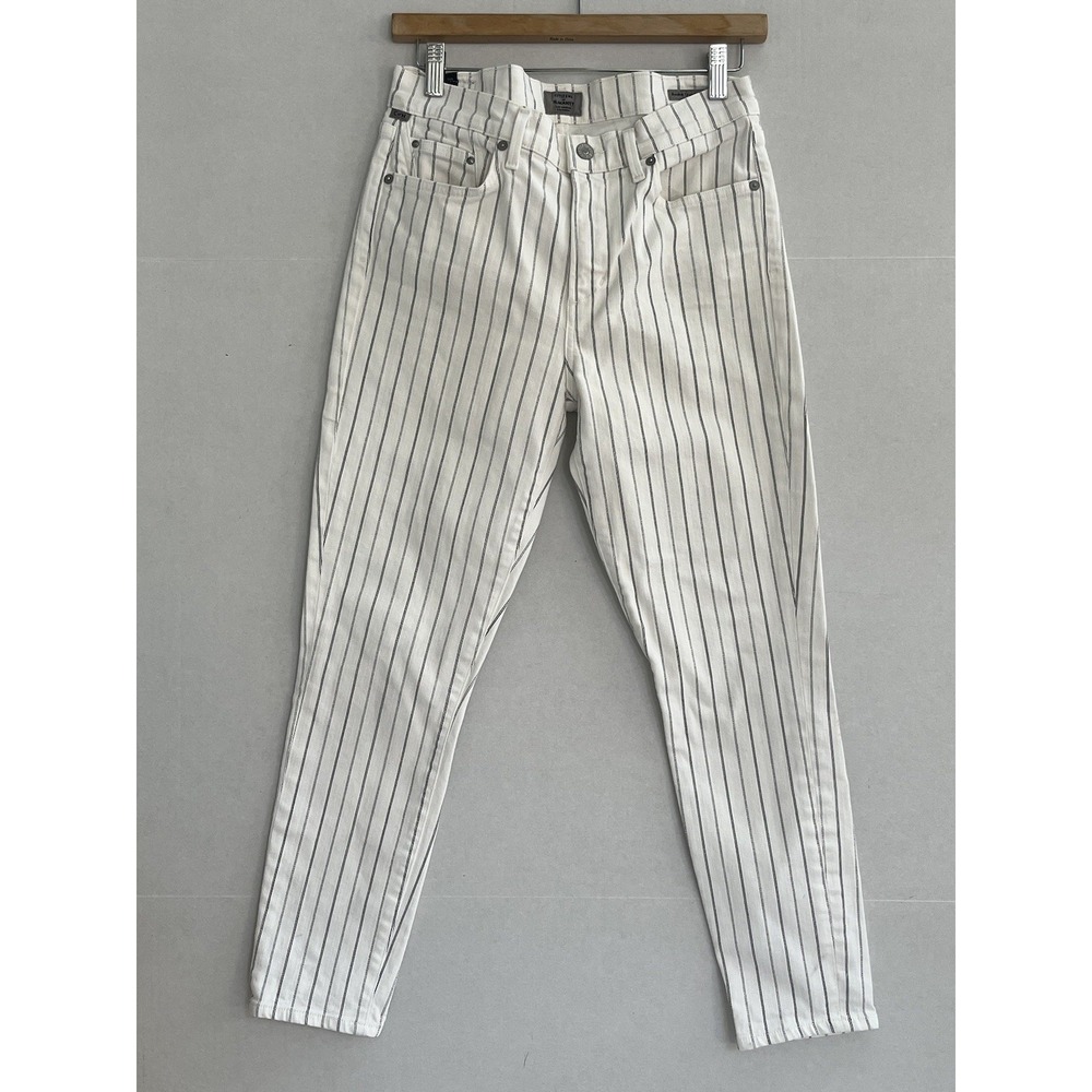 Citizen of Humanity Rocket Crop‎ High Rise Skinny Jeans Womens Size 29 Striped